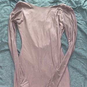 Pretty Little Thing Nude bodycon dress